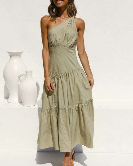 Chic Off-Shoulder Women's Cotton Maxi Dress