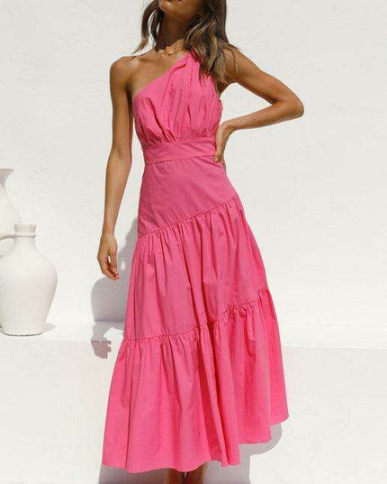 Chic Off-Shoulder Women's Cotton Maxi Dress