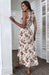 White Floral Halter Slip Dress - Summer Resort Fashion