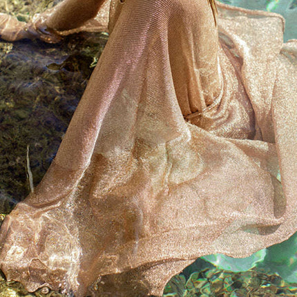 Sexy scale mesh beach shirt swimsuit with sunscreen cardigan