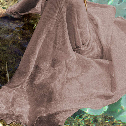 Sexy scale mesh beach shirt swimsuit with sunscreen cardigan