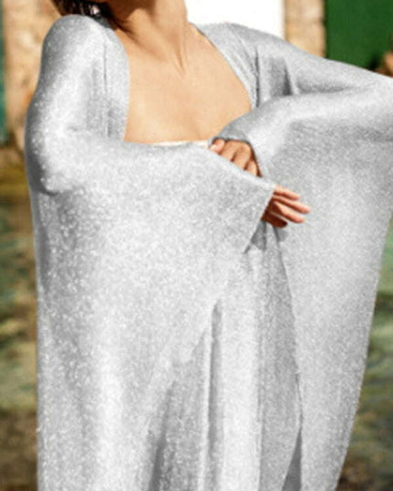 Sexy scale mesh beach shirt swimsuit with sunscreen cardigan