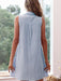 Blue Pleated Sleeveless Dress - Chic Addition to Your Wardrobe
