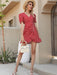 Sophisticated Burgundy French Dress with an Irregular Twist