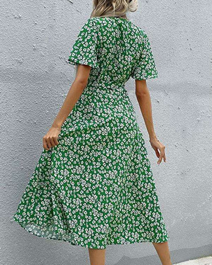 Vibrant Green Cowgirl Slim Fit Western Dress