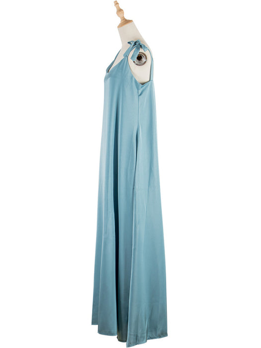 Elegant Sleeveless V-Neck Maxi Dress for Women