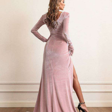 Chic High Waist Dress for Women's Autumn Elegance