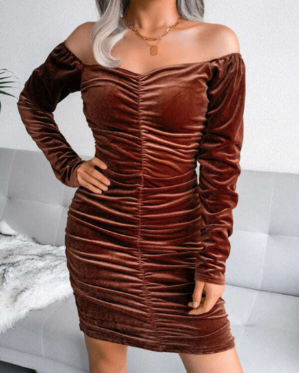 Chic Velvet Wrap Dress with Square Neckline: Effortless Elegance for Every Occasion