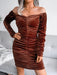 Chic Velvet Wrap Dress with Square Neckline: Effortless Elegance for Every Occasion