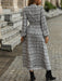 Boho Chic Lace-Up Midi Dress for Women