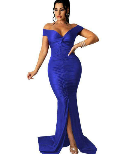 Chic V Neck Ruched Mini Dress with Cap Sleeves for Women