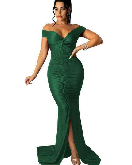 Chic V Neck Ruched Mini Dress with Cap Sleeves for Women