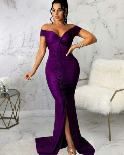 Chic V Neck Ruched Mini Dress with Cap Sleeves for Women