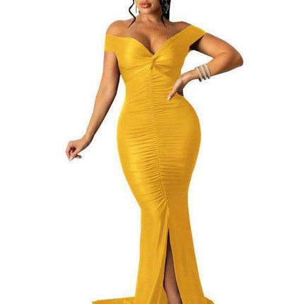 Chic V Neck Ruched Mini Dress with Cap Sleeves for Women