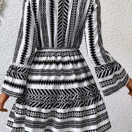 Elegant Self-Designed Long-Sleeve Dress for Trendsetting Women