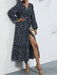 Chic Black Polka Dot Long Sleeve Dress - Versatile Elegance for Women
