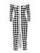 Plush Knit Plaid Long Sleeve Strapless Dress for Women