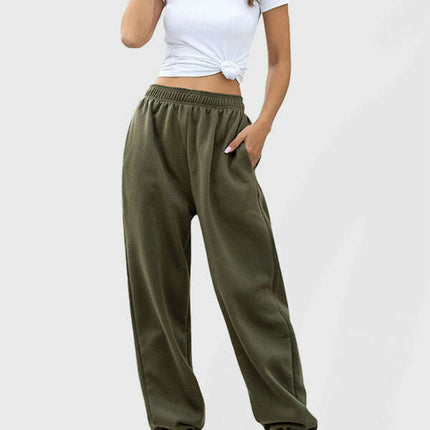 Casual sports basic loose legged pants