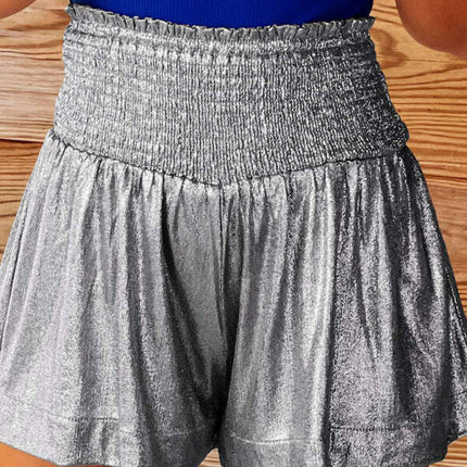 New Casual Sports Women's Shorts Loose Elastic Waist Drape Glitter Pants