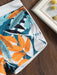 Swimsuit Women's Split High Waist Boxer Ties Printed Solid Color Stitching Bikini