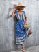 Boho Chic Women's V-Neck Bohemian Maxi Dress