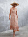 Bohemian Charm Women's V-Neck Maxi Dress