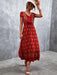 Boho Chic Women's V-Neck Bohemian Maxi Dress