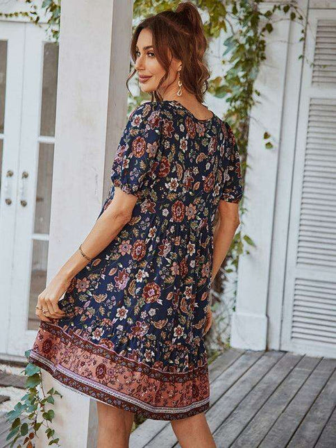 Bohemian Breeze Viscose Summer Dress for Beach Retreats