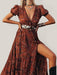 Boho-Chic Paisley Print V-Neck Summer Dress for Women