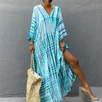 Vibrant Cotton Beach Dress by Sunbeam – Perfect for Sunny Days