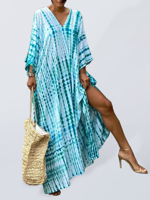 Beach Chic Cotton Printed Sun Protection Cover-Up