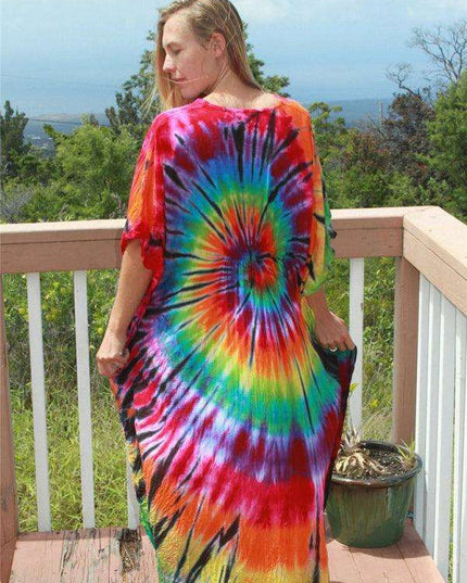 Vibrant Cotton Beach Dress by Sunbeam – Perfect for Sunny Days