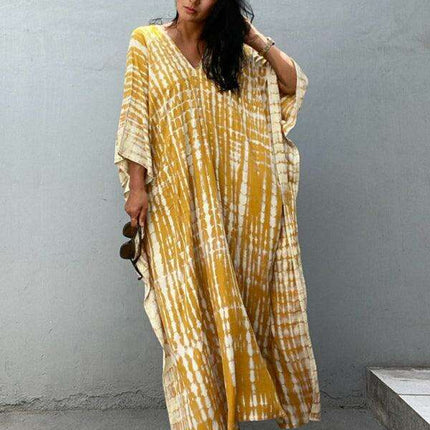 Vibrant Cotton Beach Dress by Sunbeam – Perfect for Sunny Days