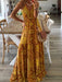 Bohemian Print Slip Skirt Dress with Bohemia Style - Women's Fashion Choice