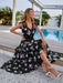 Floral Lace Waist Swing Dress for Women - Elegant Sleeveless Style