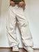 Women's Casual Straight Leg Loose Bandage Waist Street Trend Overalls
