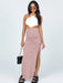 Women's knitted slit slim fit hip skirt