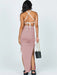 Women's knitted slit slim fit hip skirt