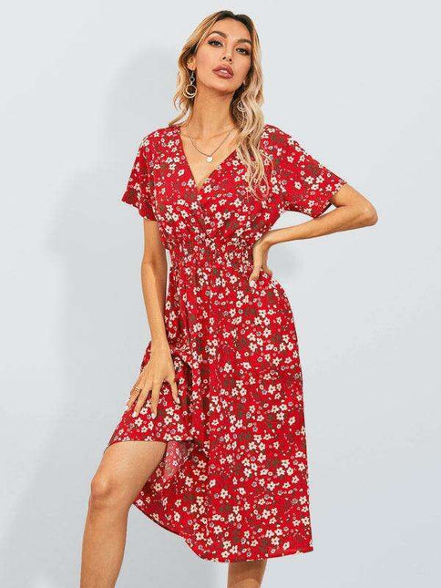 Bohemian Summer Square Neck Dress - Lightweight and Trendy