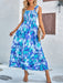 Boho Chic Printed Waist Long Dress - Women's Summer Fashion