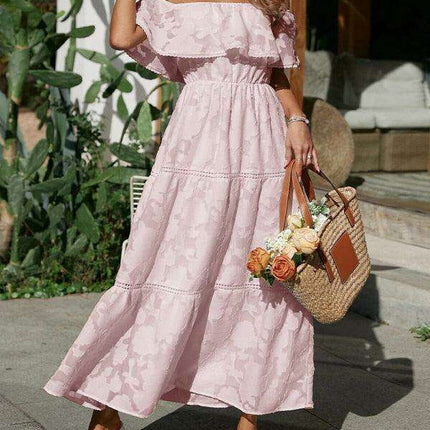 Elegant One-Shoulder High-Waisted Cocktail Dress