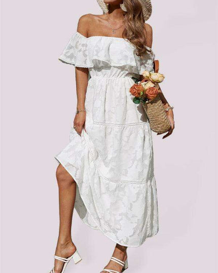 Elegant One-Shoulder High-Waisted Cocktail Dress