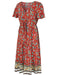 Floral V-Neck Summer Dress - Elegant Chic Wardrobe Essential