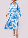 All-Occasion Printed Dress with Lapel Collar