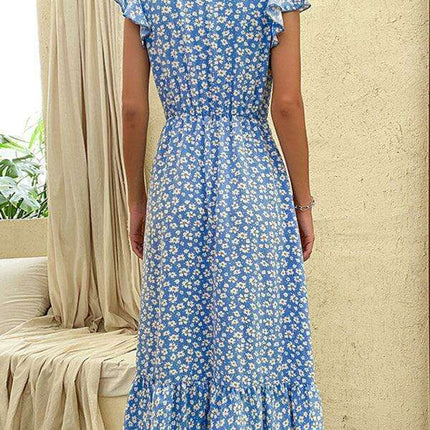 Elegant Irregular Pattern Midi Dress - Women's Stylish Fashion Statement