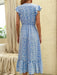 Elegant Irregular Printed Midi Dress for Women with Versatile Styling
