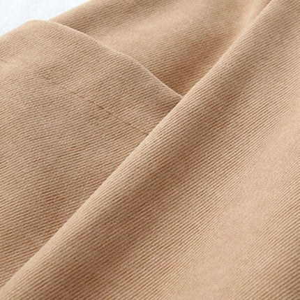 Women's pocket high waist slimming irregular mid length skirt