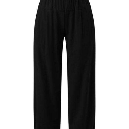 Chic Comfort: Women's High Waist Cotton Linen Harem Pants