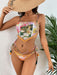Women's Floral Print Bikini Two-Piece Set