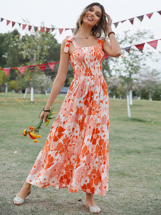 Floral Paradise Sling Maxi Dress